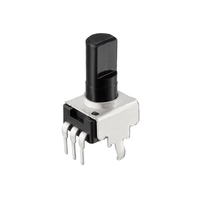 Harfington Uxcell Carbon Film Potentiometer, 10K Ohm Variable Resistors Single Turn Rotary Half Shaft Design 10pcs