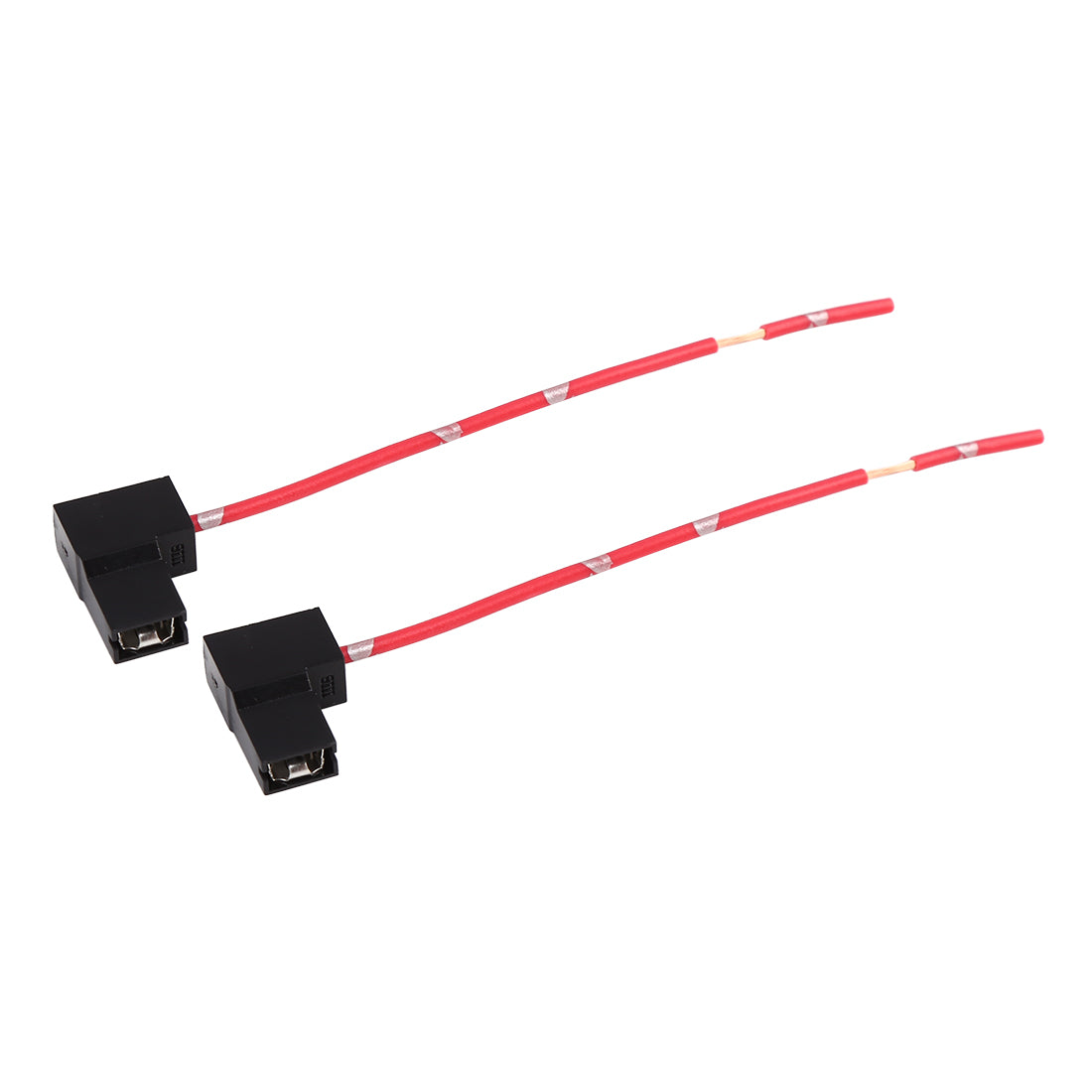 uxcell Uxcell DC 12V H1 H3 Car Light Socket Headlight Wire Harness Connector Adapter 2pcs