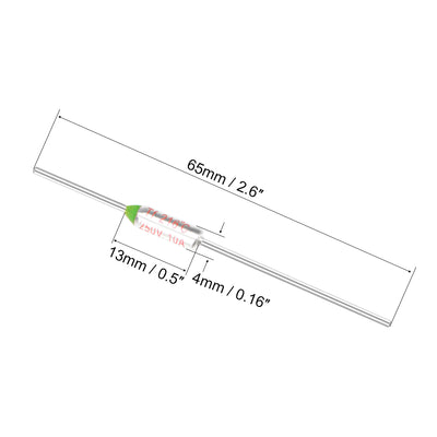 Harfington Uxcell Thermal Fuse 250V 10A TF 216 Celsius Degree Temperature Electrical Circuit Cutoff 2pcs