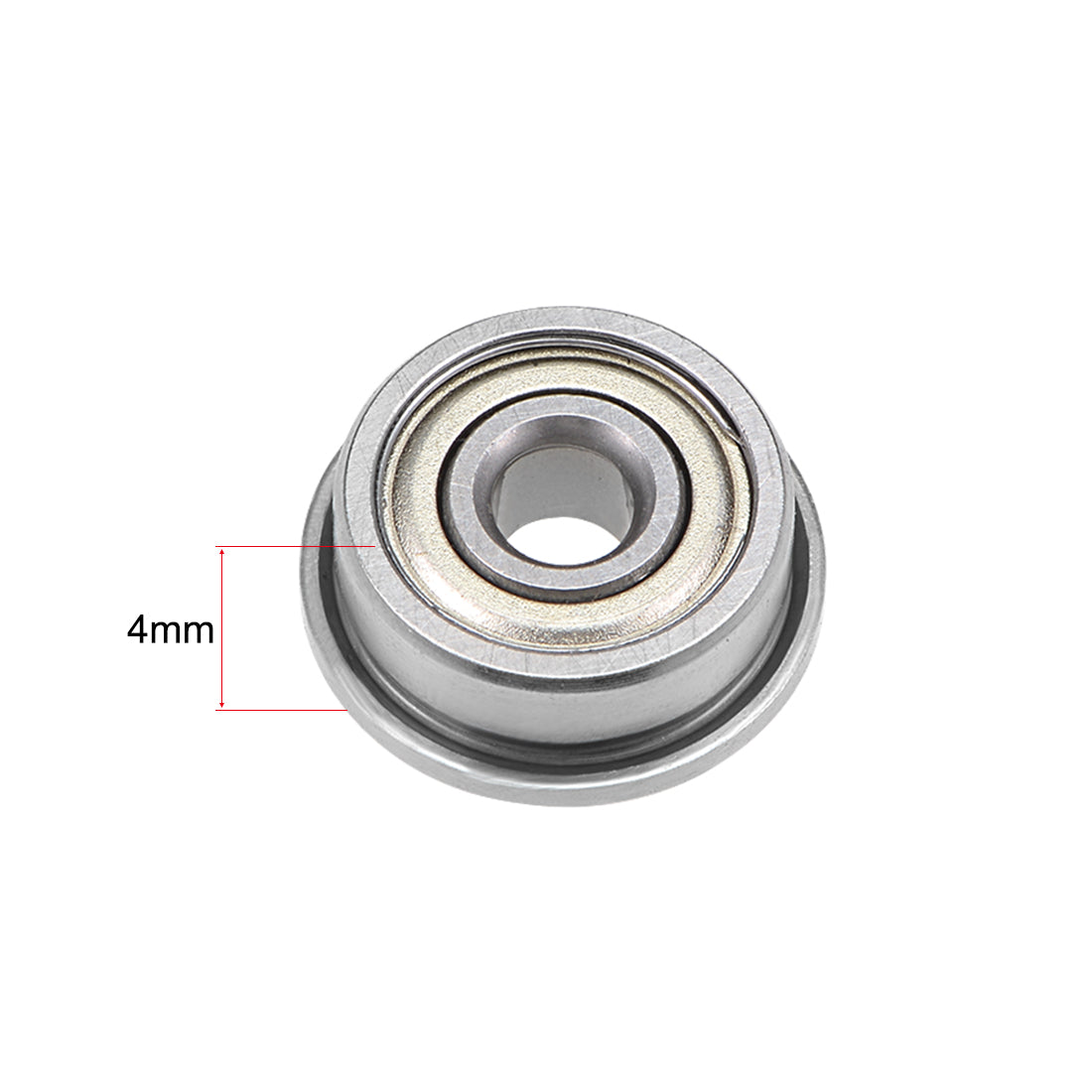 uxcell Uxcell Flange Deep Groove Ball Bearings Double Shielded Chrome Steel