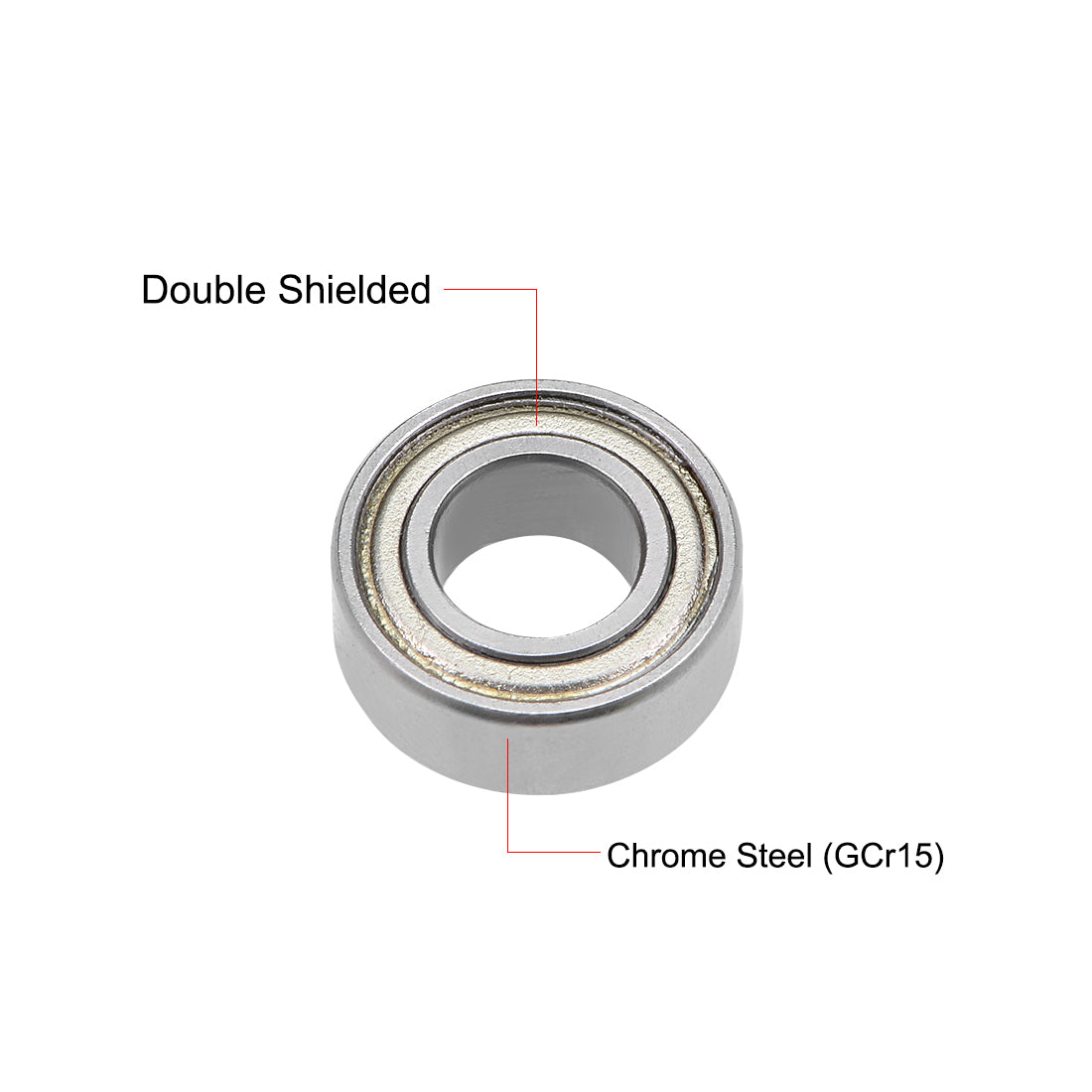 uxcell Uxcell Deep Groove Ball Bearing Double Shielded Z2 Bearings