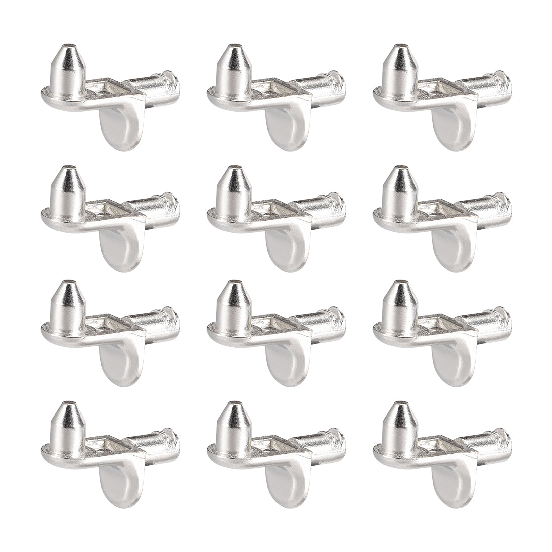 uxcell Uxcell Shelf Support Peg,5mm L-Shaped Support, Furniture Cabinet Shelf,Bracket Pegs with Pin,for Kitchen Furniture Book Shelves Supplies,Silver Tone 80pcs