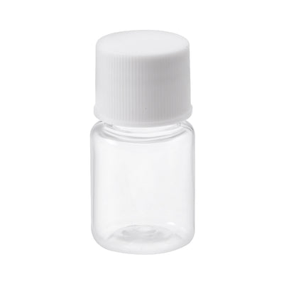 Harfington Uxcell Plastic Lab Chemical Reagent Bottle, 5ml/0.17oz Wide Mouth Sample Sealing Liquid Storage Container, Transparent 50pcs