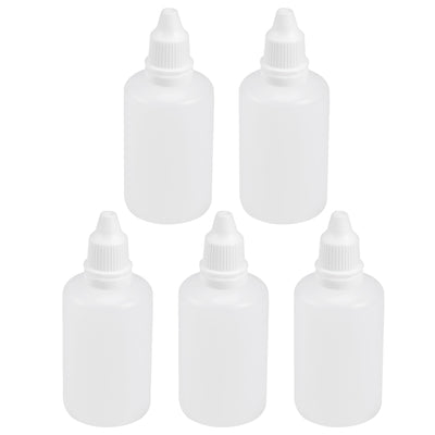 Harfington Uxcell 50ml/1.7 oz Empty Squeezable Dropper Bottle 5pcs