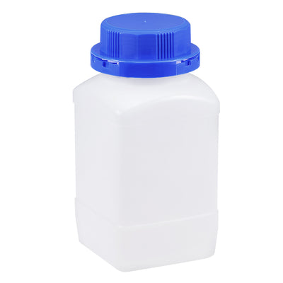 Harfington Uxcell Plastic Lab Chemical Reagent Bottle 750ml/25.4oz Wide Mouth Sample Sealing Liquid Storage Container Translucent