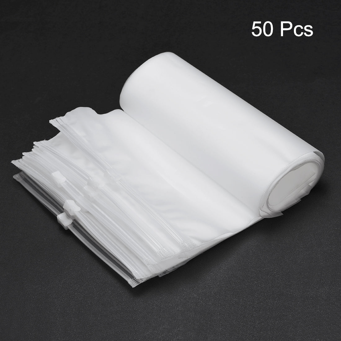 uxcell Uxcell Poly Bags 6" x 4" 3 Mil Clear Plastic Resealable  Seal per 50pcs