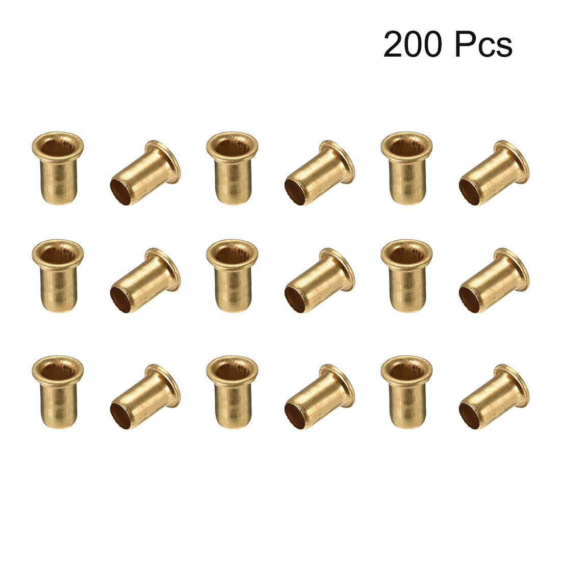 Uxcell Hollow Rivet5mm X 8mm Through Hole Copper Hollow Rivets Grommets Double Sided Circuit