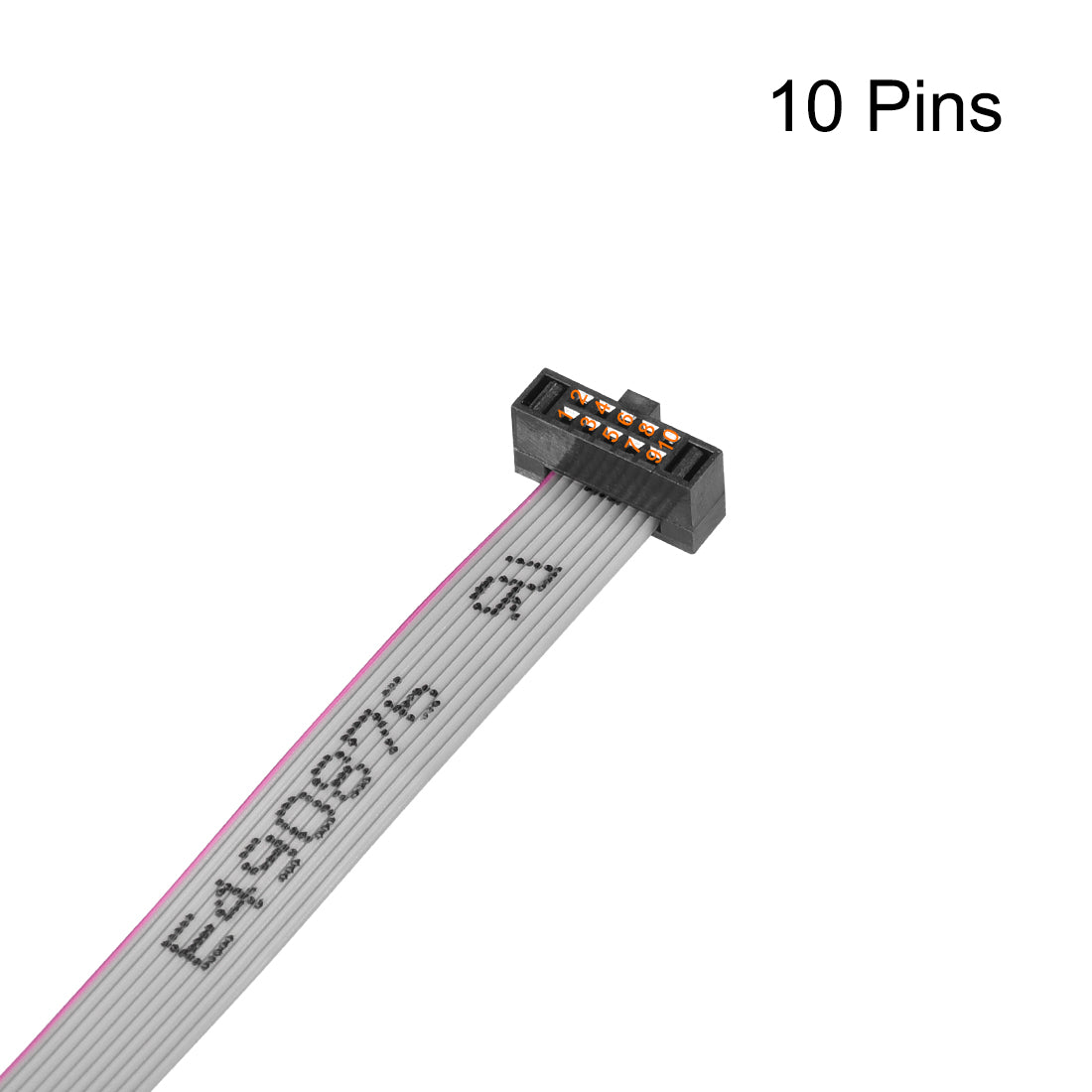 uxcell Uxcell IDC Wire Flat Ribbon Cable FC/FC Female Connector A-type 10Pins 1.27mm Pitch 20cm Length