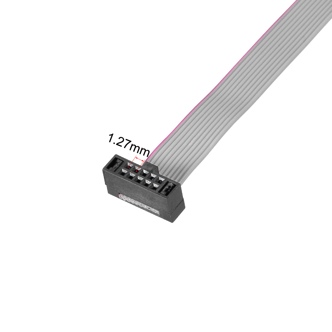 uxcell Uxcell IDC Wire Flat Ribbon Cable FC/FC Female Connector A-type 10Pins 1.27mm Pitch 20cm Length