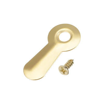 Harfington Uxcell 20Stk.Rahmendrehknopf 3/4" Metall geriffelt mit Schrauben (Golden)