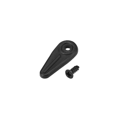 Harfington Uxcell Frame Turn Button, 3/4" Plastic Indicator Shape with Screws for Hanging Pictures, 30 Pcs (Black)