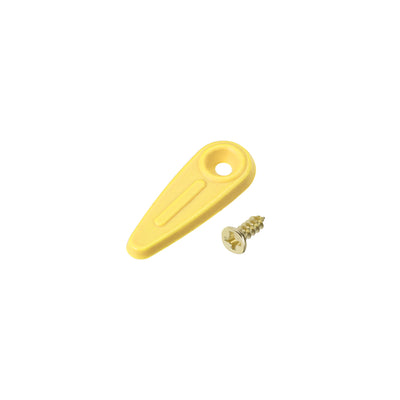 Harfington Uxcell Frame Turn Button, 3/4" Plastic Indicator Shape with Screws for Hanging Pictures, 20 Pcs (Yellow)