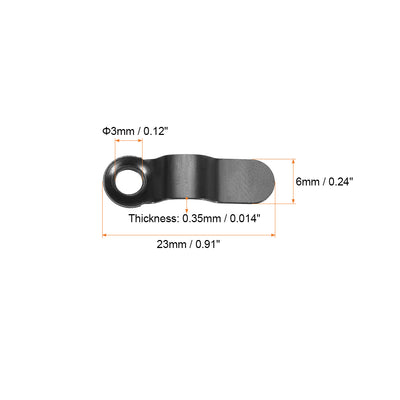 Harfington Uxcell 20Stk.Rahmendrehknopf 9/10" Metallbogenform mit Schrauben (Schwarz)