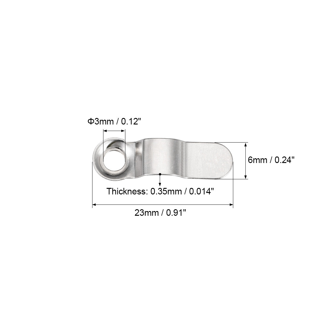 uxcell Uxcell 20Stk.Rahmendrehknopf 9/10" Metallbogenform mit Schrauben (silber)