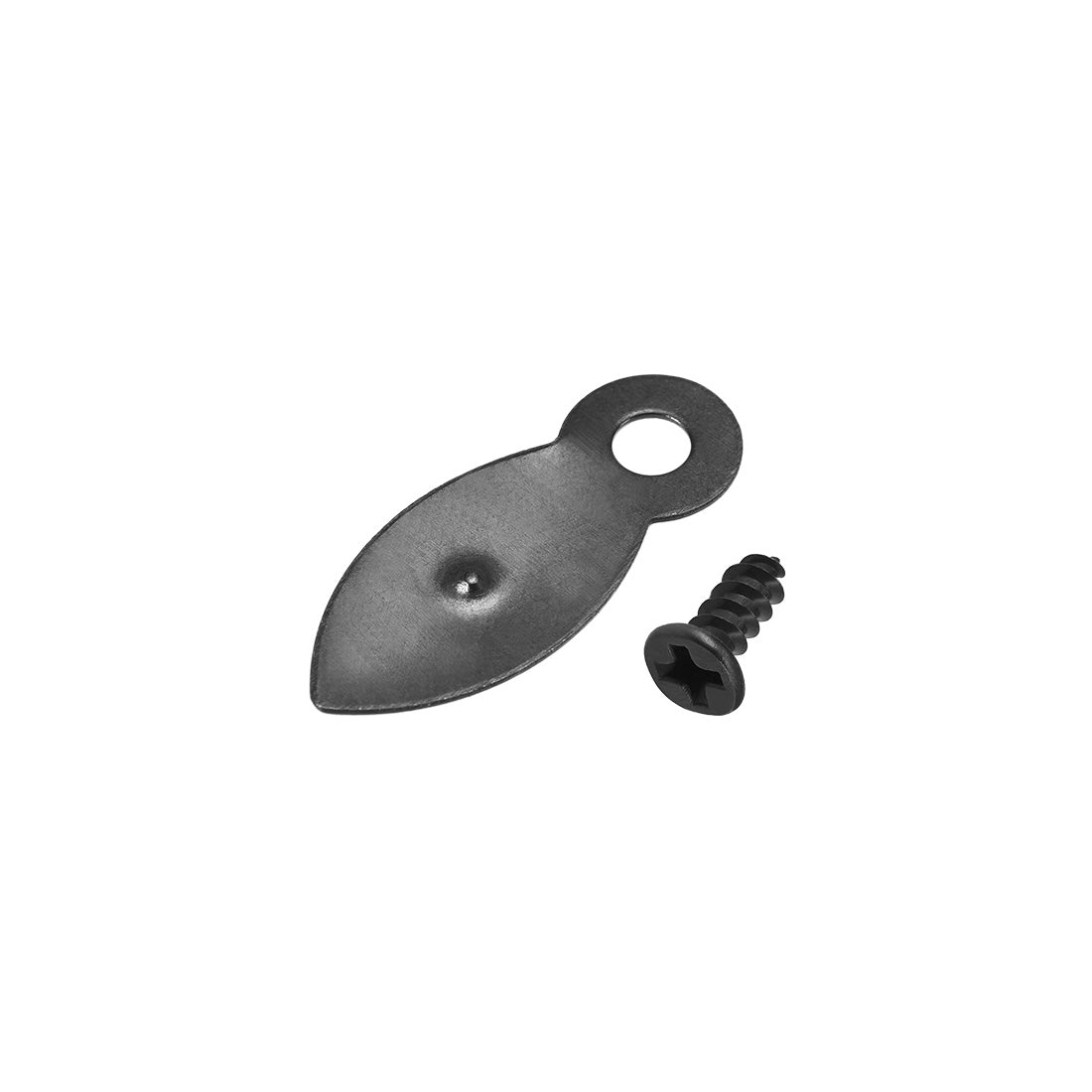 uxcell Uxcell 30Stk.Rahmendrehknopf 7/8" Metall flach mit Schrauben (Schwarz)