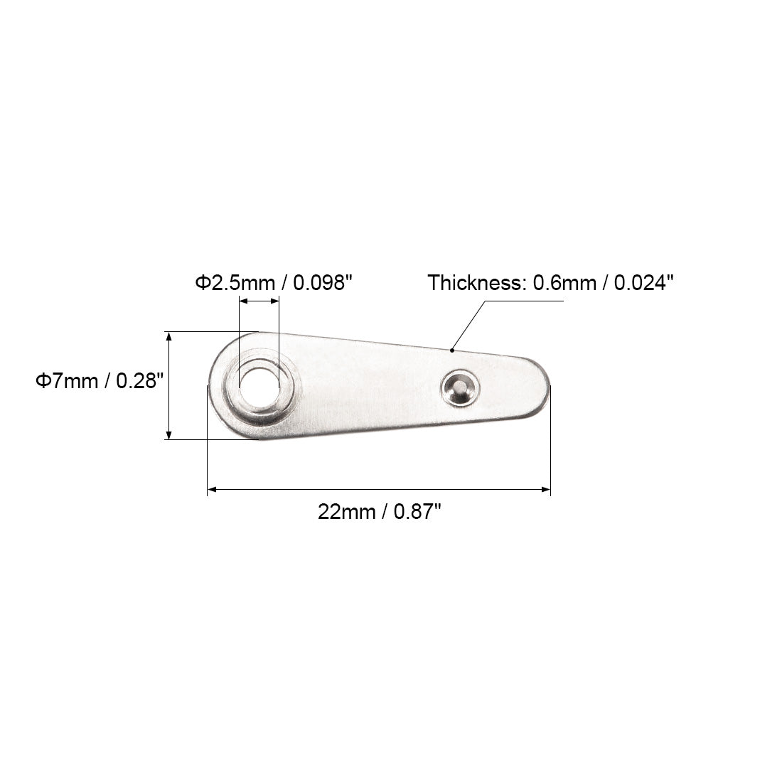 uxcell Uxcell 30Stk.Rahmendrehknopf 7/8" Metall flach mit Schrauben (Silber)