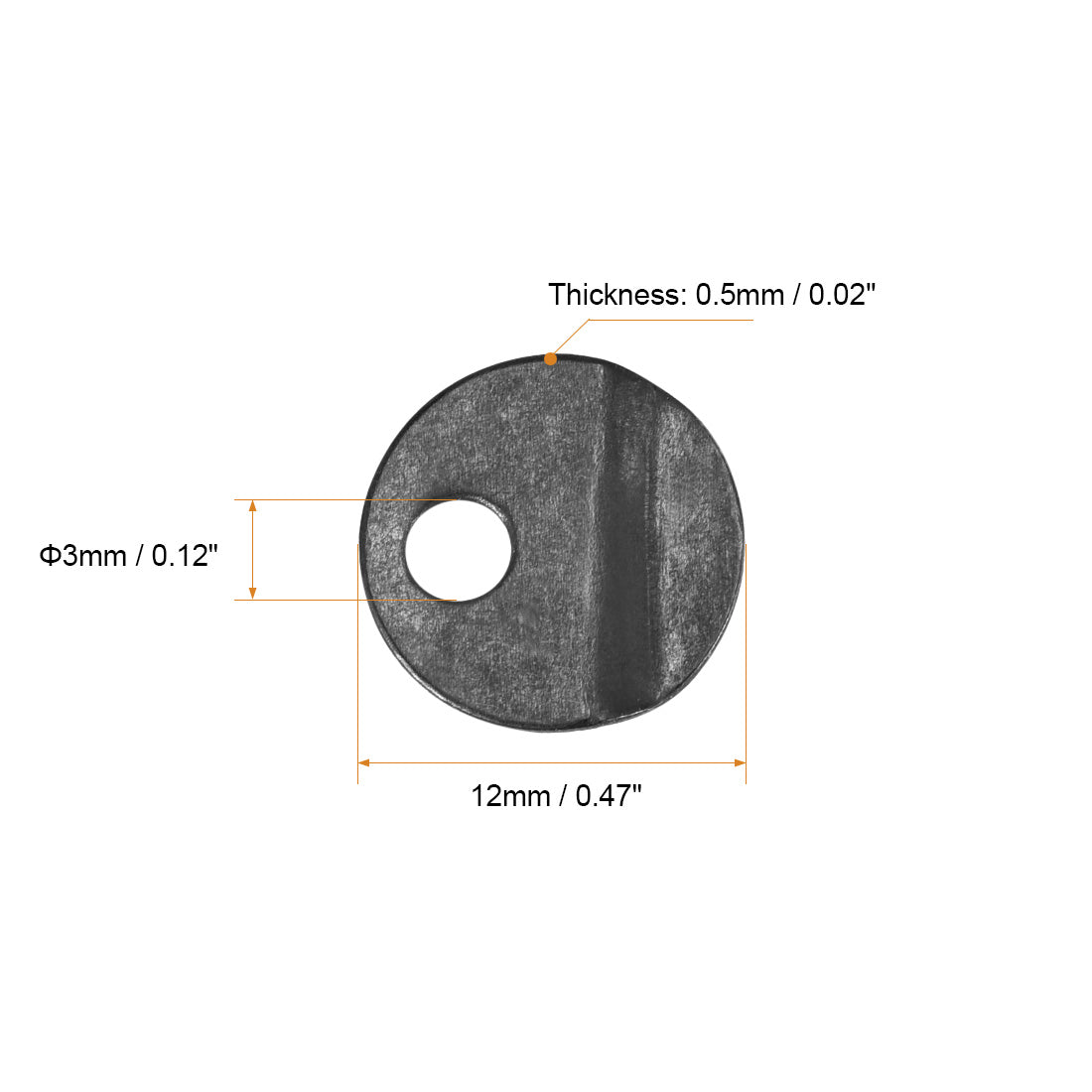 uxcell Uxcell 30Stk.Rahmendrehknopf 1/2" Metall flach mit Schrauben (Schwarz)