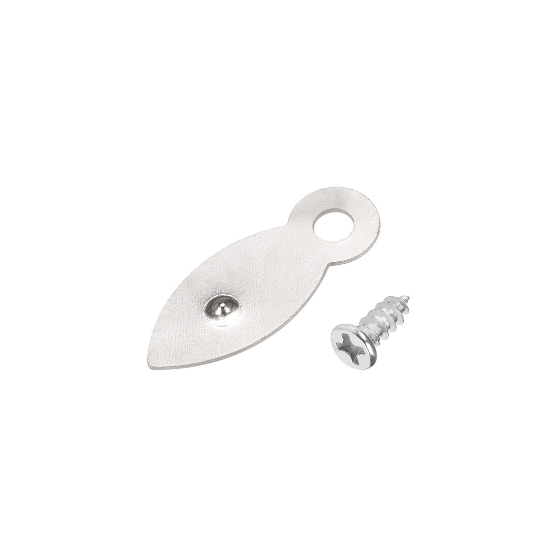 uxcell Uxcell 50Stk.Rahmendrehknopf 4/5" Metall flach mit Schrauben (Silber)