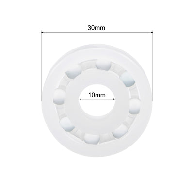 Harfington Uxcell 6200 PP Kunststofflager 10x30x9mm Glaskugelkäfig aus Nylon