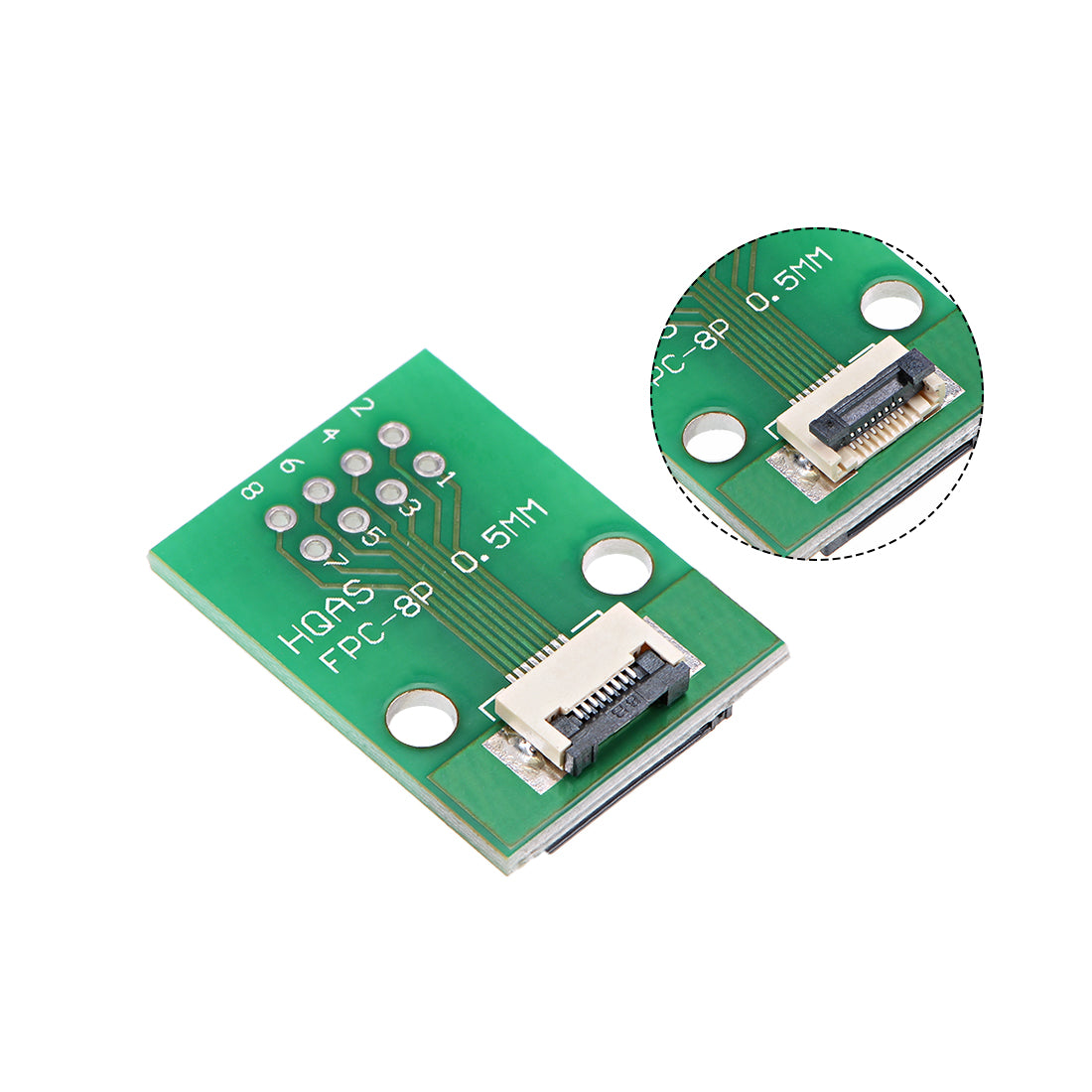 uxcell Uxcell FFC FPC 8 Pin 0.5mm 1mm Pitch to DIP 2.0mm PCB Converter Board Couple Extend Adapter