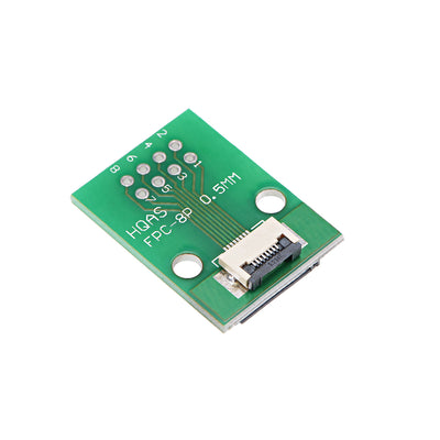 Harfington Uxcell FFC FPC 8 Pin 0.5mm 1mm Pitch to DIP 2.0mm PCB Converter Board Couple Extend Adapter