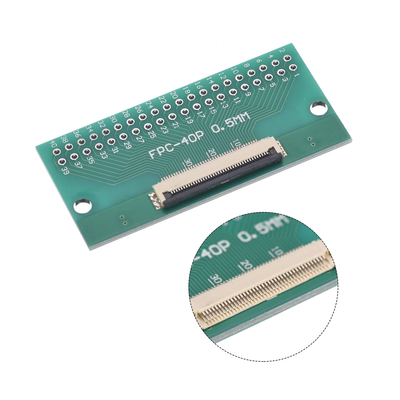 uxcell Uxcell FFC FPC 40 Pin 0.5mm Pitch to DIP 2.0mm PCB Converter Board Couple Extend Adapter