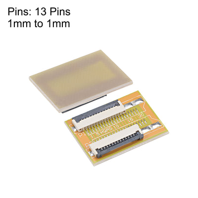 Harfington Uxcell 1.0mm Pitch 13 Pin to 13 Pin Extension Connector Aapter for FFC FPC Cable Extend ZIP HDD