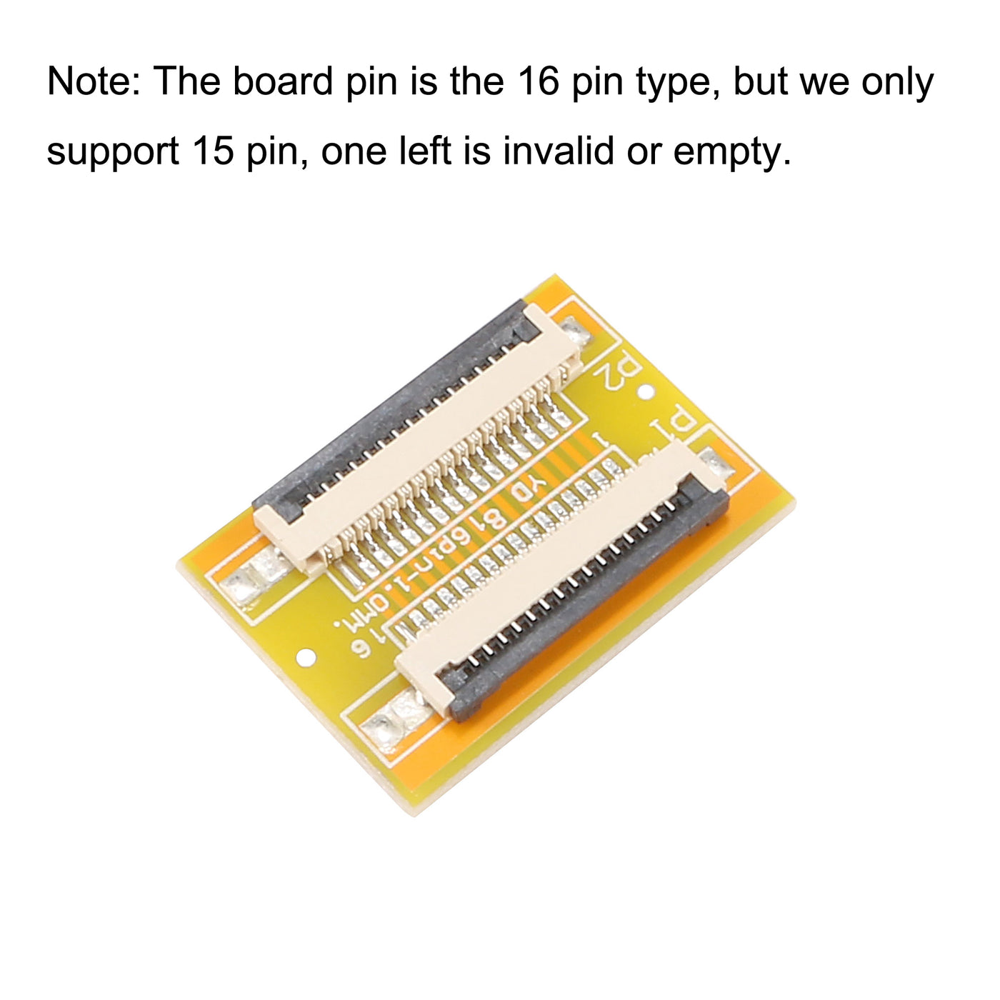 uxcell Uxcell 1.0mm Pitch 15 Pin to 15 Pin Extension Connector Adapter Use TYPE-A Cable for FFC FPC Cable Extend ZIP HDD