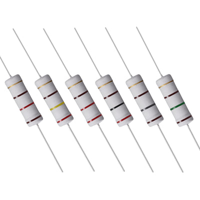 Harfington Uxcell 60 Pcs 5W Metal Oxide Film Resistor 120R,150R,180R,200R,220R,240R Ohm ±5%