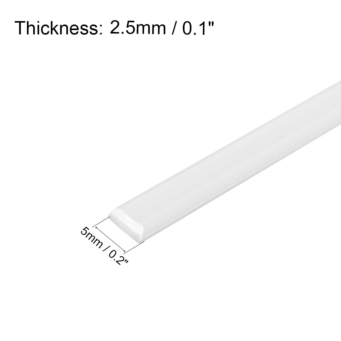 uxcell Uxcell PP Plastic Welding Rods,5mm Wide,2.5mm Thick,1Meter,Welding Sticks,Polypropylene Welding Rod,for Plastic Welder Gun/Hot Air Gun,White