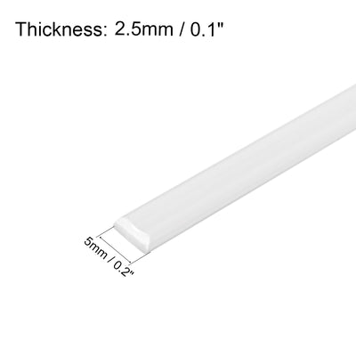 Harfington Uxcell PP Plastic Welding Rods,5mm Wide,2.5mm Thick,1Meter,Welding Sticks,Polypropylene Welding Rod,for Plastic Welder Gun/Hot Air Gun,White