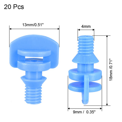 Harfington Uxcell Micro Sprayer Fan Jet, 360 Degree Refraction Atomized Dripper Hydroponic Garden Irrigation, 20 Pcs (Blue)