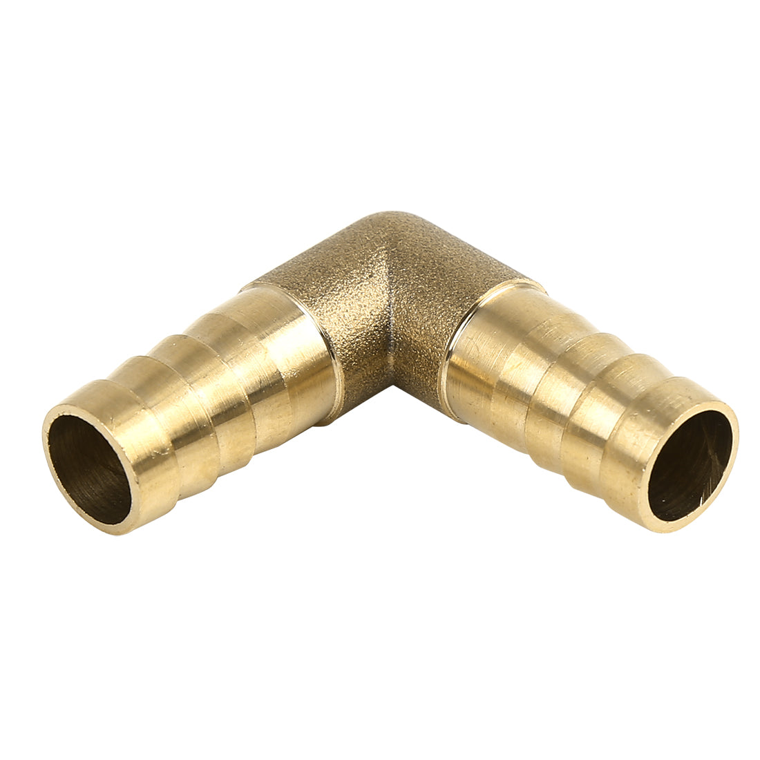 Harfington 12mm Brass Barb Elbow 90 Degree Male Thread Connector for Air Water Gas Oil