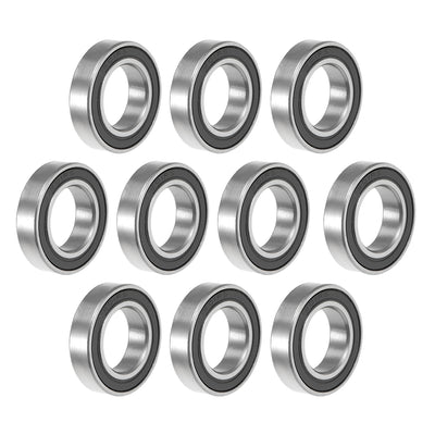 Harfington Uxcell 6801-2RS Ball Bearing 12x21x5mm Double Sealed ABEC-1 Bearings 10pcs