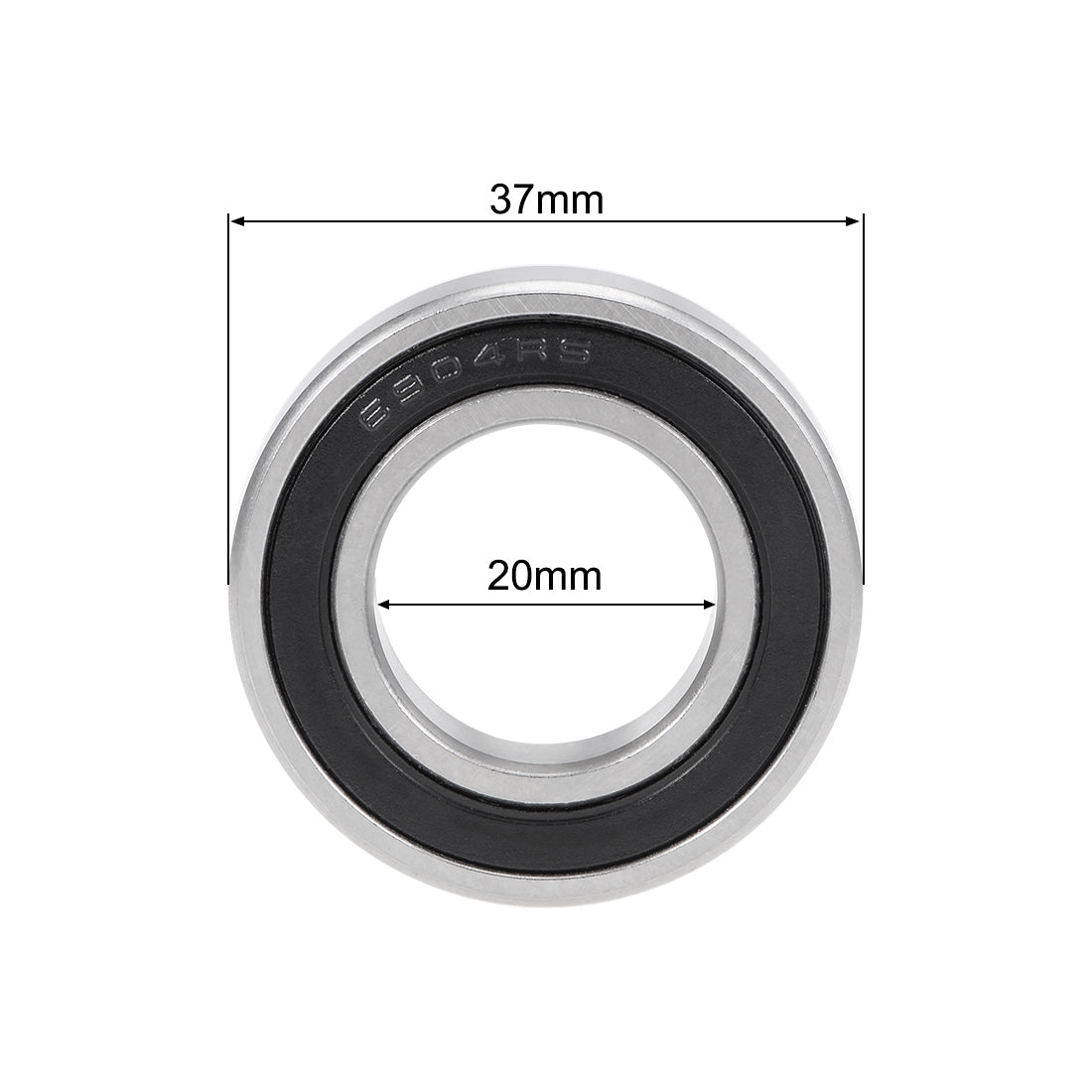 uxcell Uxcell Deep Groove Ball Bearings Metric Double Sealed Chrome Steel ABEC-3 Z1