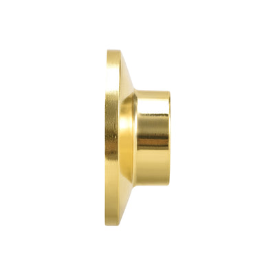 Harfington Uxcell Closet Rod Flange,25mm/0.98inch Dia Golden, Wardrobe Socket Bracket Support Holder for Pipe 2Pcs