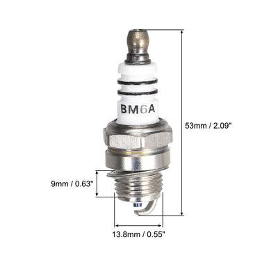 Harfington Uxcell BM6A Spark Plug for M7 / L7T / CJ8 / 1560 Replacement