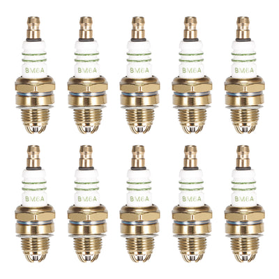 uxcell Uxcell BM6A Spark Plug 3 Electrode for M7 / L7T / CJ8 / 1560 Spark Plugs Replacement, 10pcs