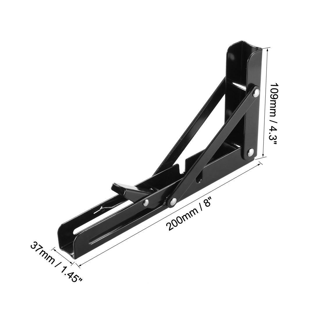 uxcell Uxcell Faltbar Halterung Regale Tisch Schreibtisch Wandträger Lang Auslösearm 8" 200mm