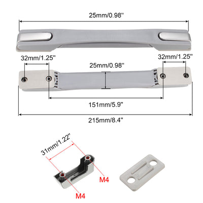 Harfington Uxcell Luggage Handle, 220mm Long Strap Grip Replacement for Suitcase Case Gray