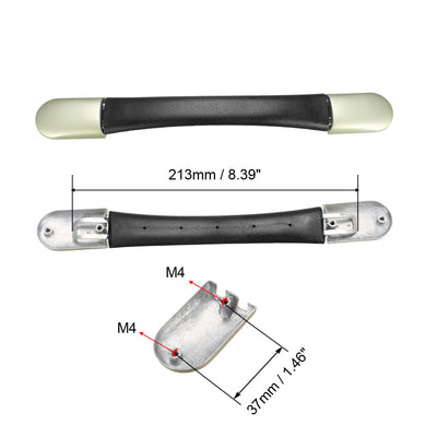 Harfington Uxcell Koffergriff, Ersatzgriffschlaufe 213mm Ersatzgepäckgriff Ersatzkoffergriff Griffe Schwarz