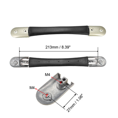 Harfington Uxcell 2 Stück Koffergriff, Ersatzgriffschlaufe 213mm Ersatzgepäckgriff Ersatzkoffergriff Schwarz