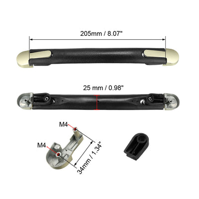 Harfington Uxcell Koffergriff, Ersatzgriffschlaufe 205mm Ersatzgepäckgriff Tragegriff Schwarz