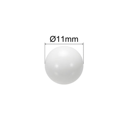 Harfington Uxcell 8mm POM Coin Ring Making Balls, Plastic Bearing Ball 10pcs