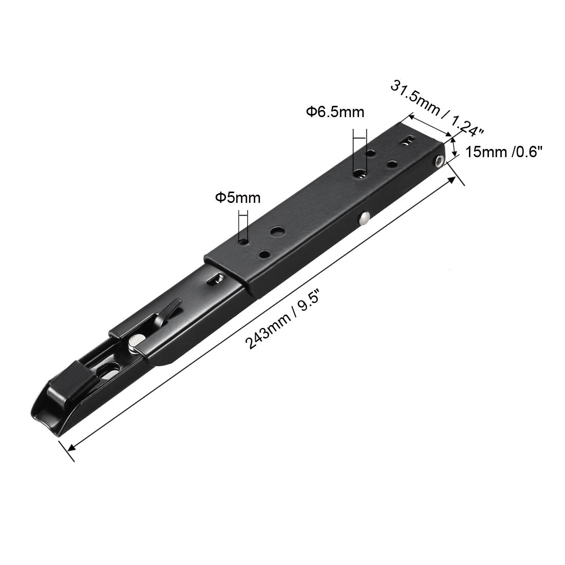 uxcell Uxcell 2 Stk.Klappbare Halterung Wandhalterung 9,5 "243mm Tisch Unterstützung Langzeitentriegelung