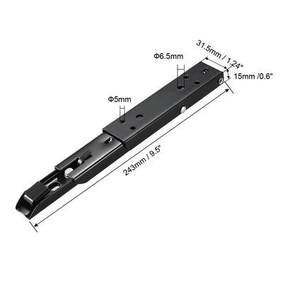 Harfington Uxcell 2 Stk.Klappbare Halterung Wandhalterung 9,5 "243mm Tisch Unterstützung Langzeitentriegelung