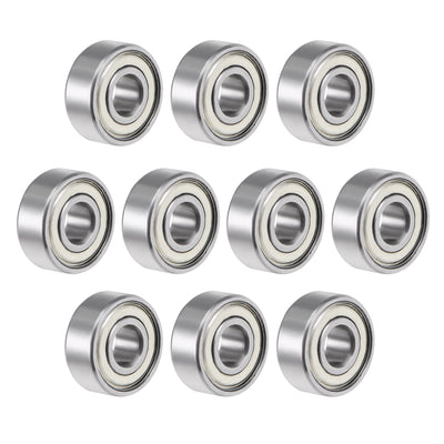 Harfington Uxcell R3ZZ Ball Bearing 3/16"x1/2"x10/51" Double Shielded ABEC-3 Bearings 10pcs