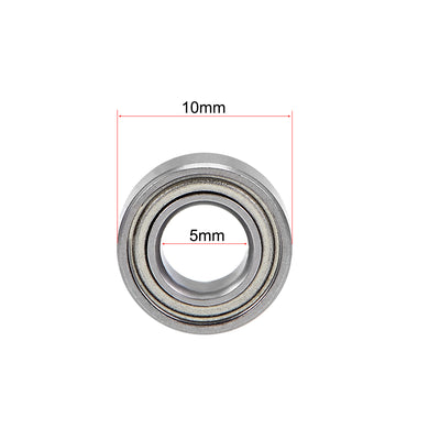 Harfington Uxcell Deep Groove Ball Bearings Metric Double Shielded Chrome Steel P6 Z1