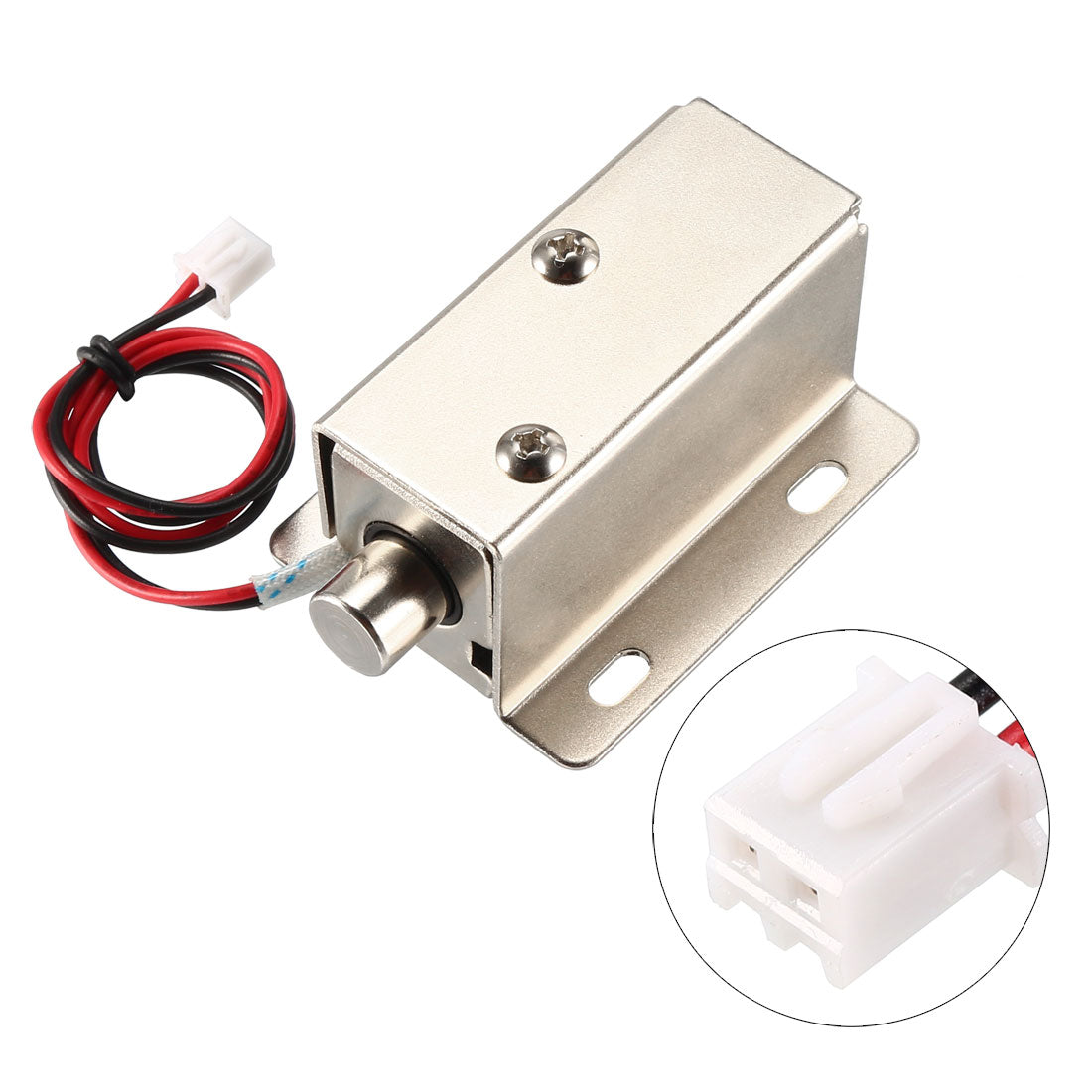 uxcell Uxcell DC 12V 0.3A 9.3mm Electromagnetic Solenoid Lock Assembly for Electirc Lock Cabinet Door Lock