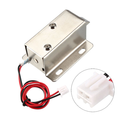 Harfington Uxcell DC 12V 0.6A 11.4mm Electromagnetic Solenoid Lock Assembly for Electirc Lock Cabinet Door Lock